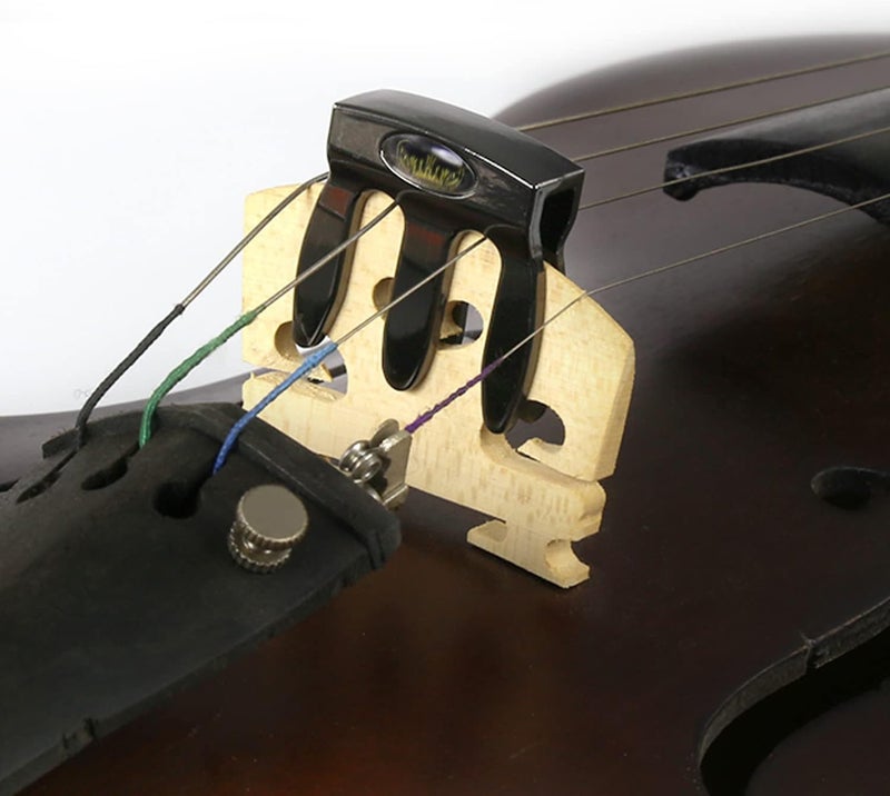 ROFFEE Store Violin Mute Viola Practice Hydroxy Black Mute Fiddle Silencer 3 Prong Violin Practice Mute Durable Violin Parts & Accessories… - Image 1